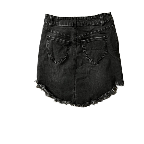 Listicle Denim Skirt, Women’s SZ: S, Black - Picture 3 of 9